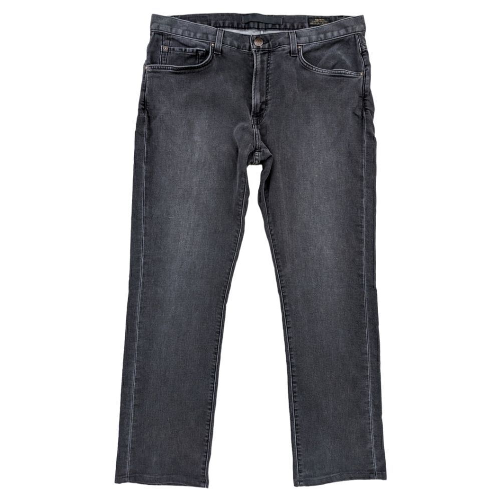 Agave Gringo Classic Straight Superbank Terry Denim Grey Jeans Men's Size 36